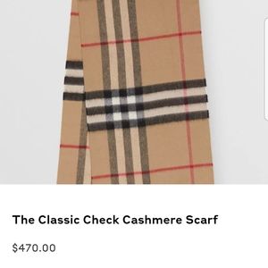 Burberry Cashmere Scarf